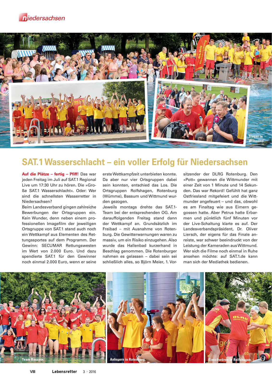 Vorschau Lebensretter 3/2016 - Regionalausgabe Niedersachsen Seite 10