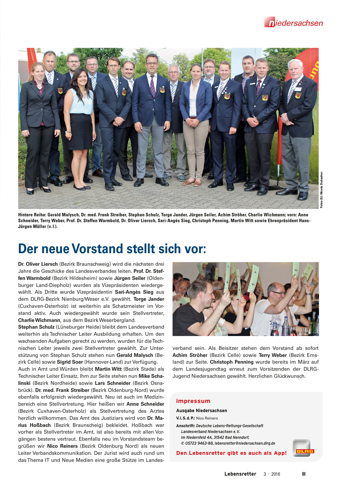 Vorschau Lebensretter 3/2016 - Regionalausgabe Niedersachsen Seite 5