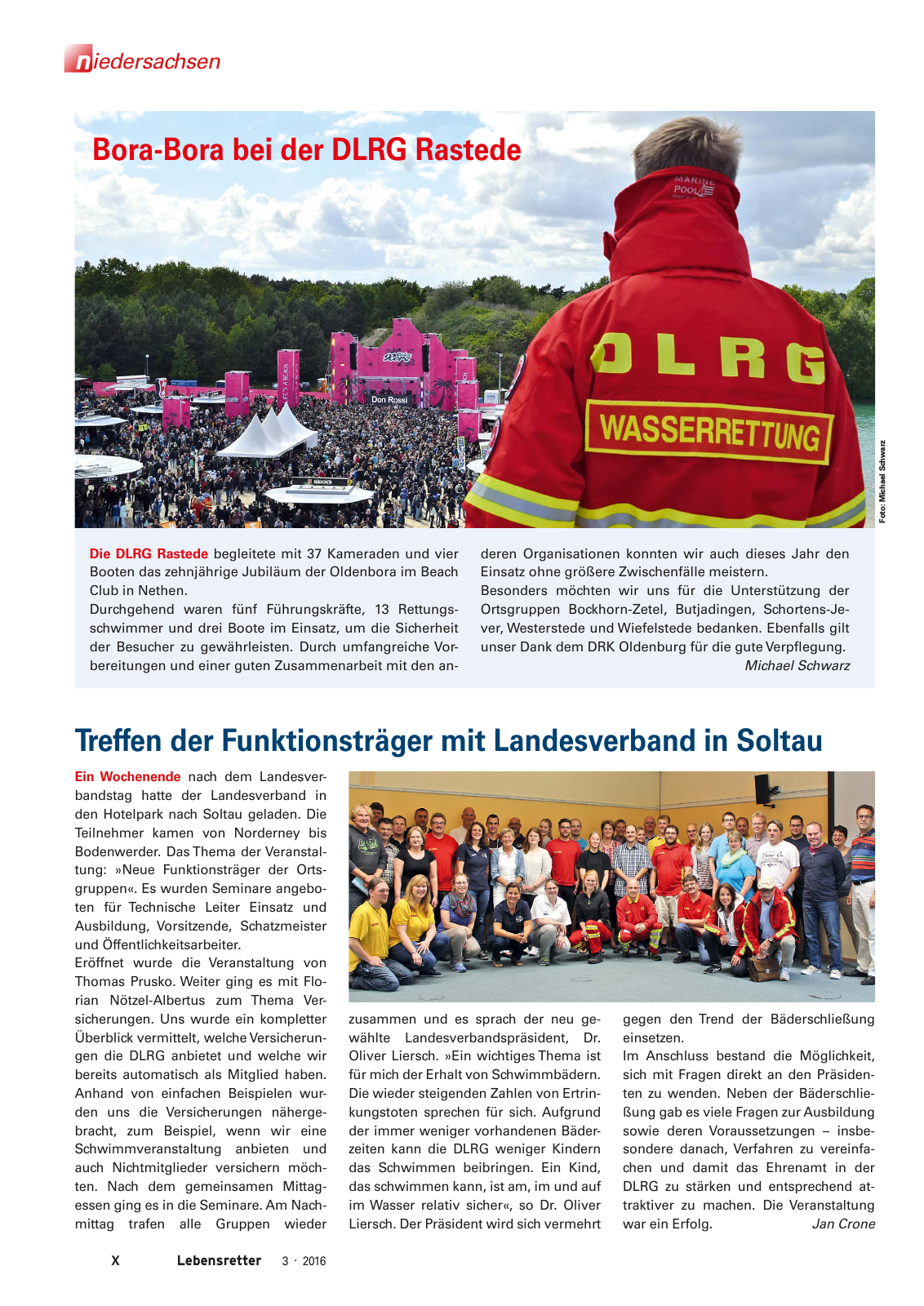 Vorschau Lebensretter 3/2016 - Regionalausgabe Niedersachsen Seite 12