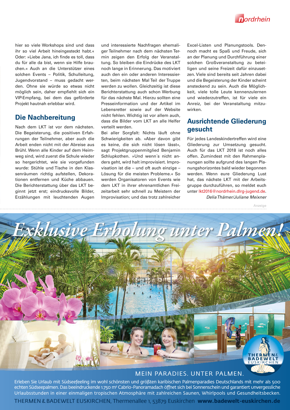 Vorschau Lebensretter 3/2016 - Regionalausgabe Nordrhein Seite 13
