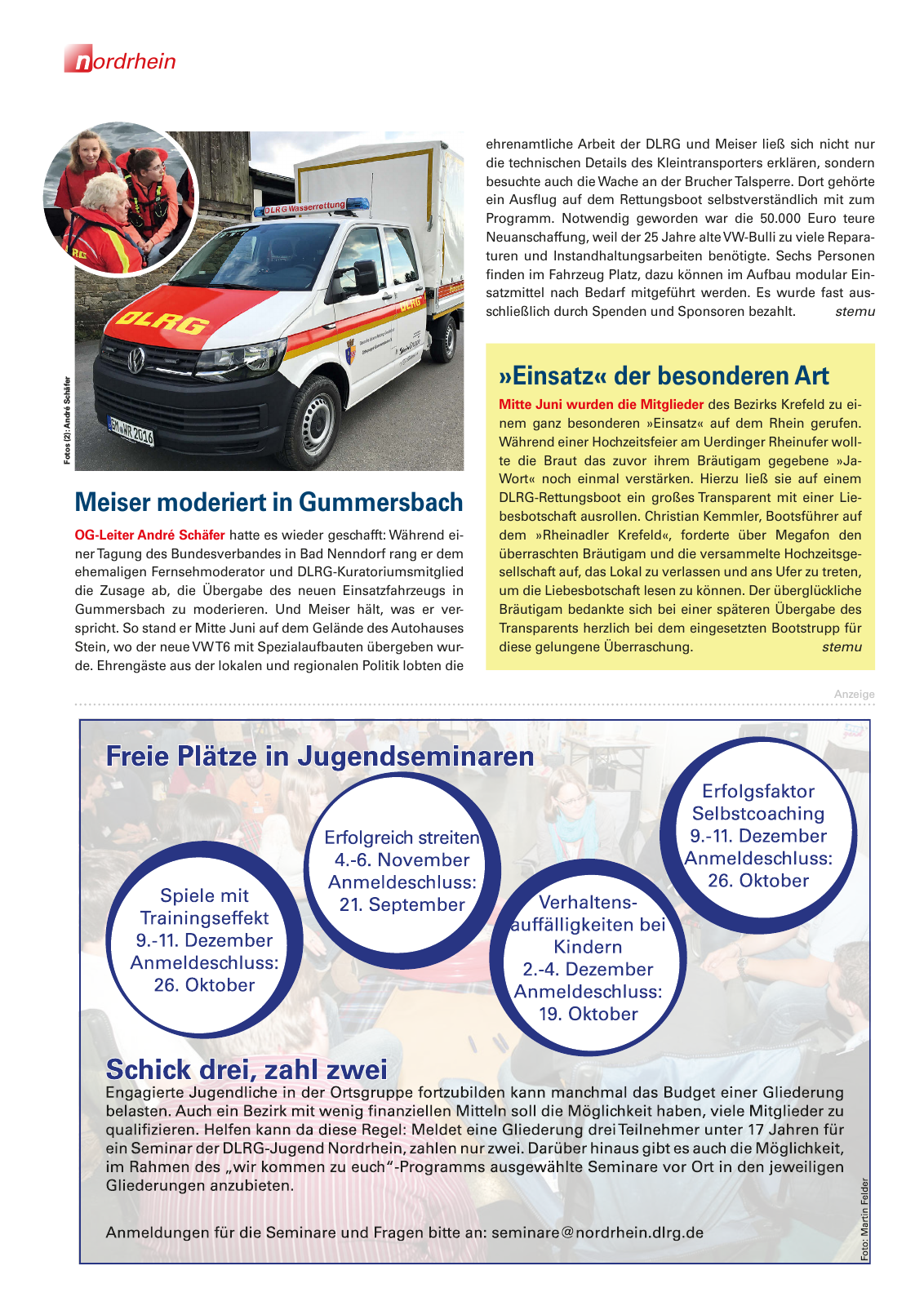 Vorschau Lebensretter 3/2016 - Regionalausgabe Nordrhein Seite 16