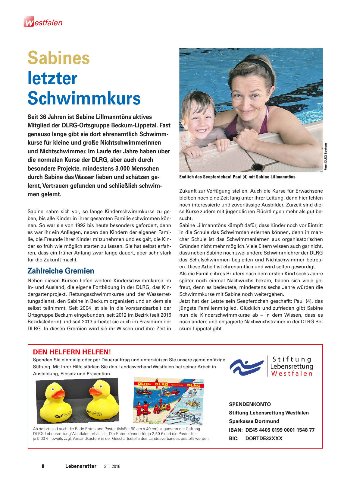 Vorschau Lebensretter 3/2016 - Regionalausgabe Westfalen Seite 4