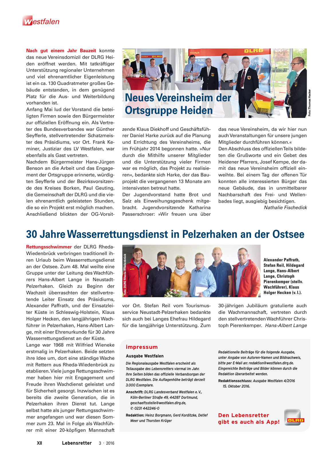 Vorschau Lebensretter 3/2016 - Regionalausgabe Westfalen Seite 14