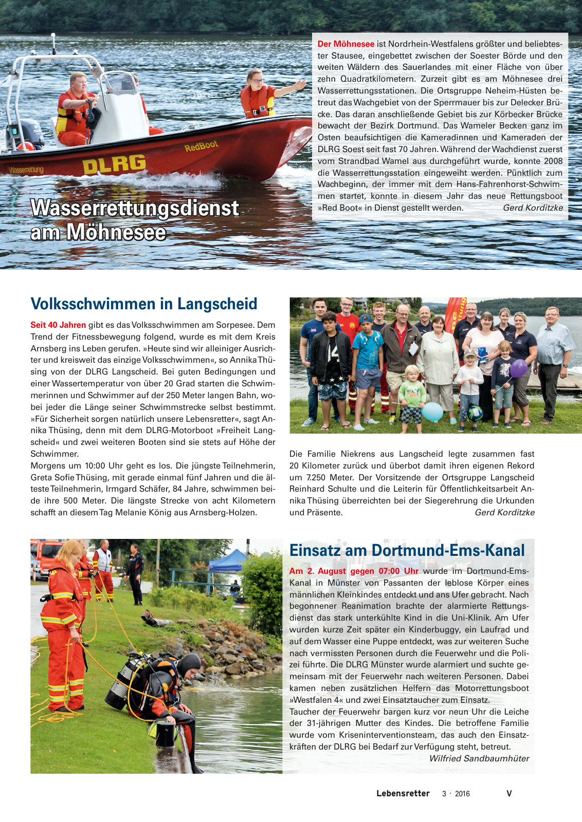 Vorschau Lebensretter 3/2016 - Regionalausgabe Westfalen Seite 7