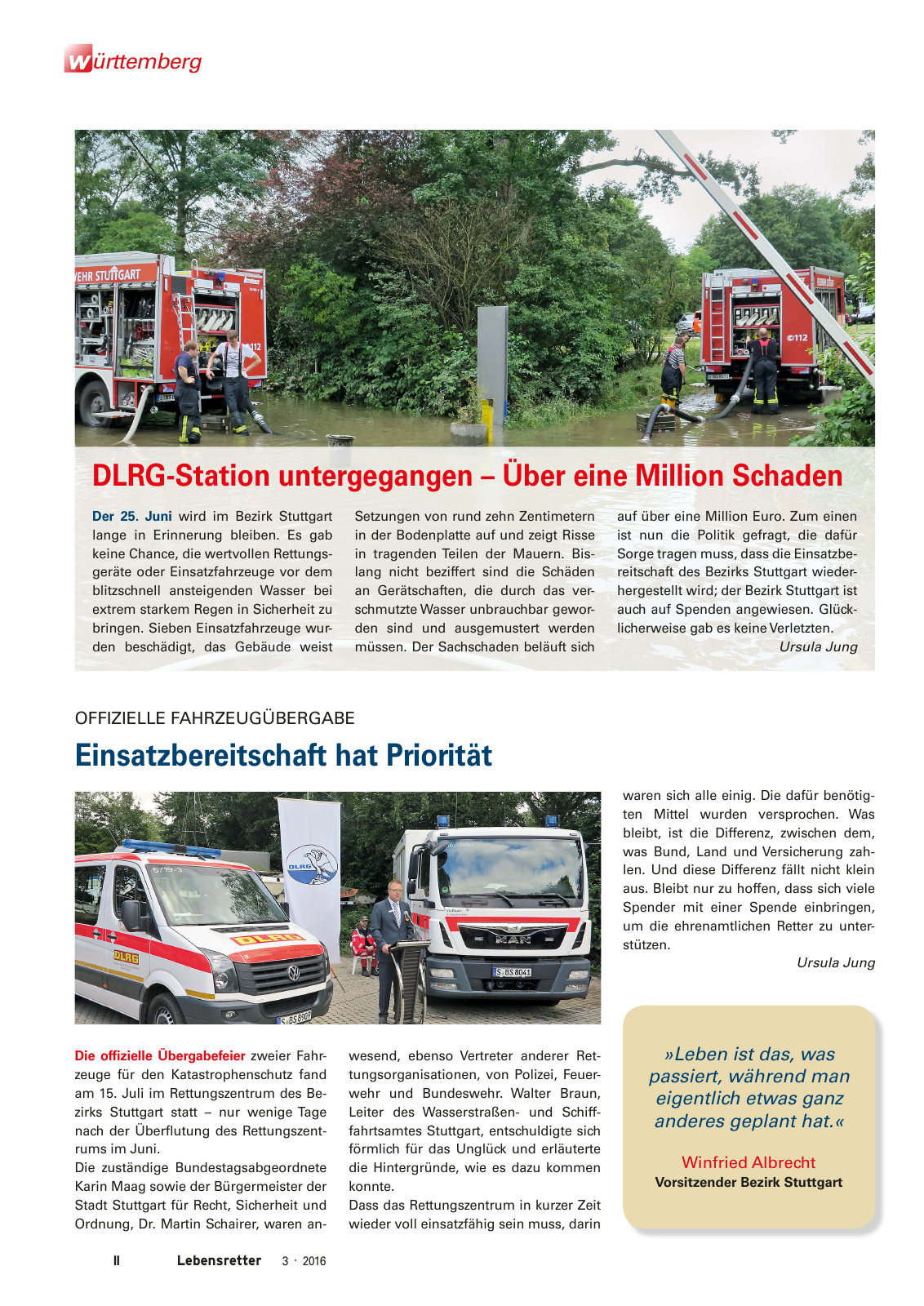 Vorschau Lebensretter 3/2016 - Regionalausgabe Württemberg Seite 4