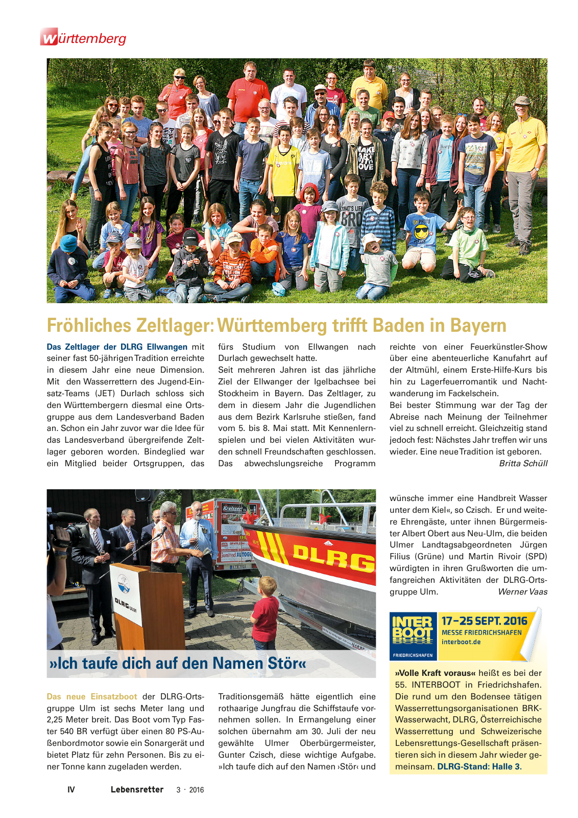 Vorschau Lebensretter 3/2016 - Regionalausgabe Württemberg Seite 6