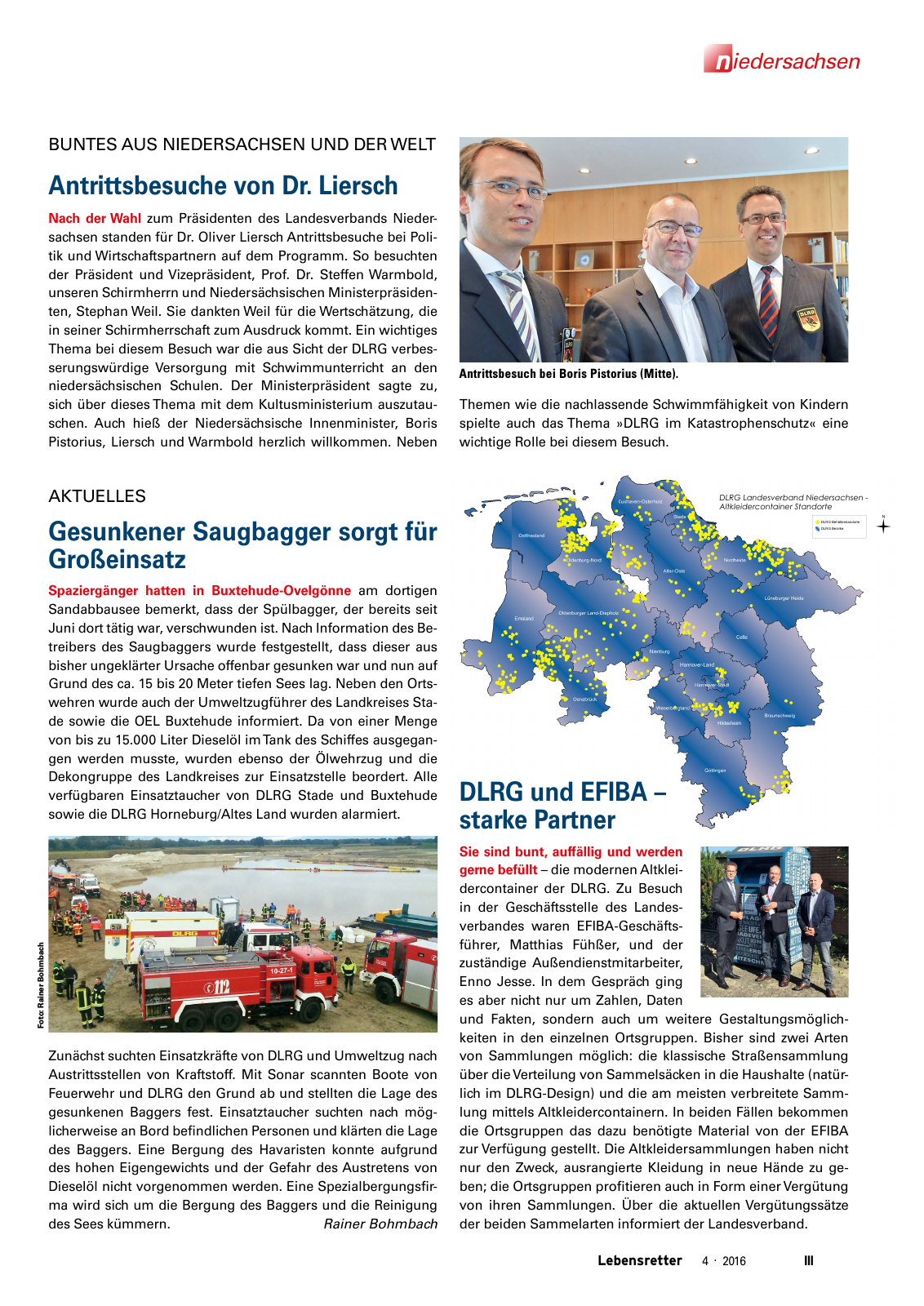 Vorschau Lebensretter 4/2016 - Regionalausgabe Niedersachsen Seite 5