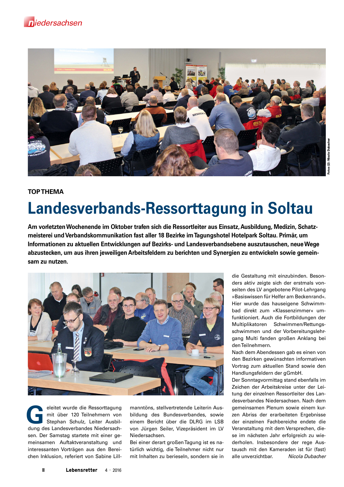 Vorschau Lebensretter 4/2016 - Regionalausgabe Niedersachsen Seite 4
