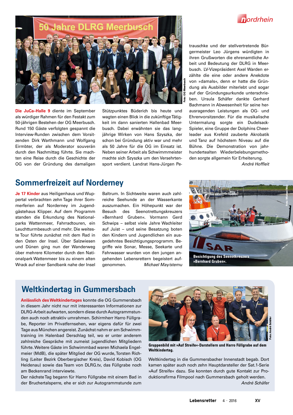 Vorschau Lebensretter 4/2016 - Regionalausgabe Nordrhein Seite 17