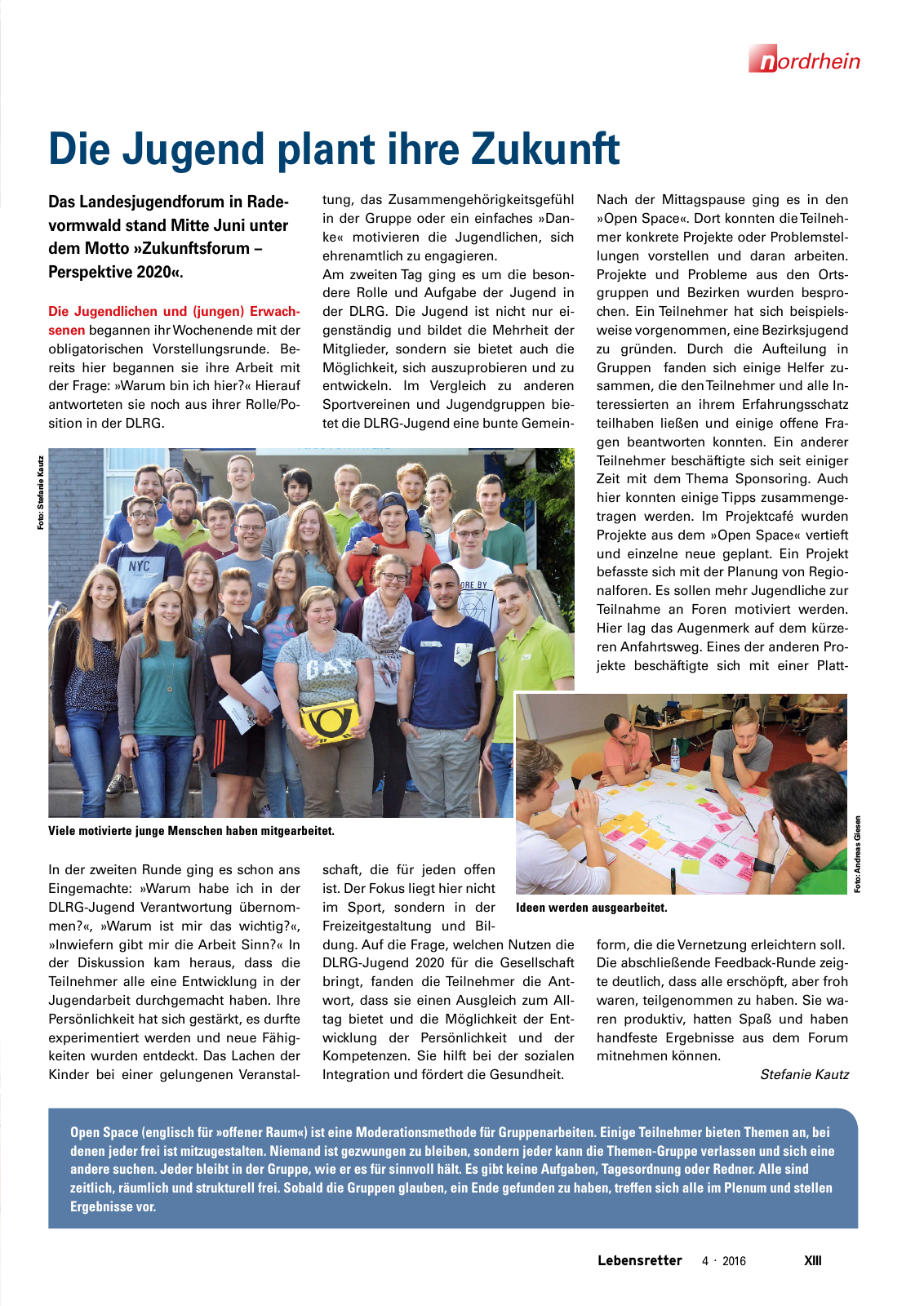 Vorschau Lebensretter 4/2016 - Regionalausgabe Nordrhein Seite 15