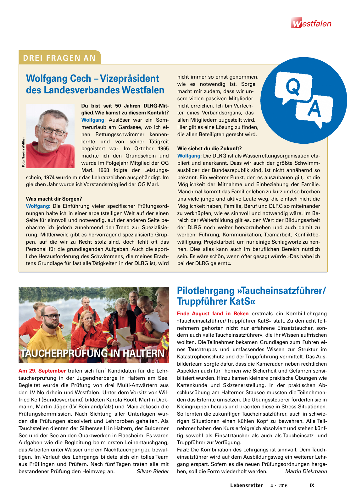 Vorschau Lebensretter 4/2016 - Regionalausgabe Westfalen Seite 11
