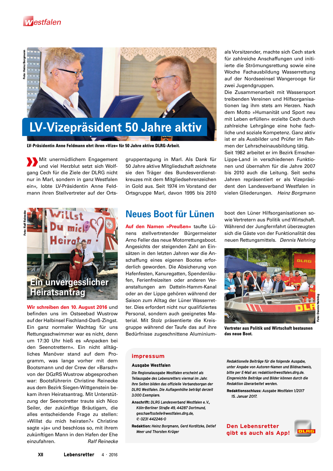Vorschau Lebensretter 4/2016 - Regionalausgabe Westfalen Seite 14
