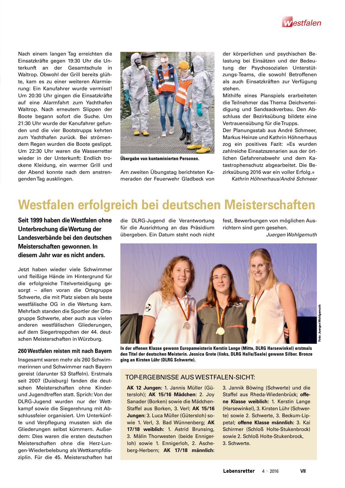 Vorschau Lebensretter 4/2016 - Regionalausgabe Westfalen Seite 9
