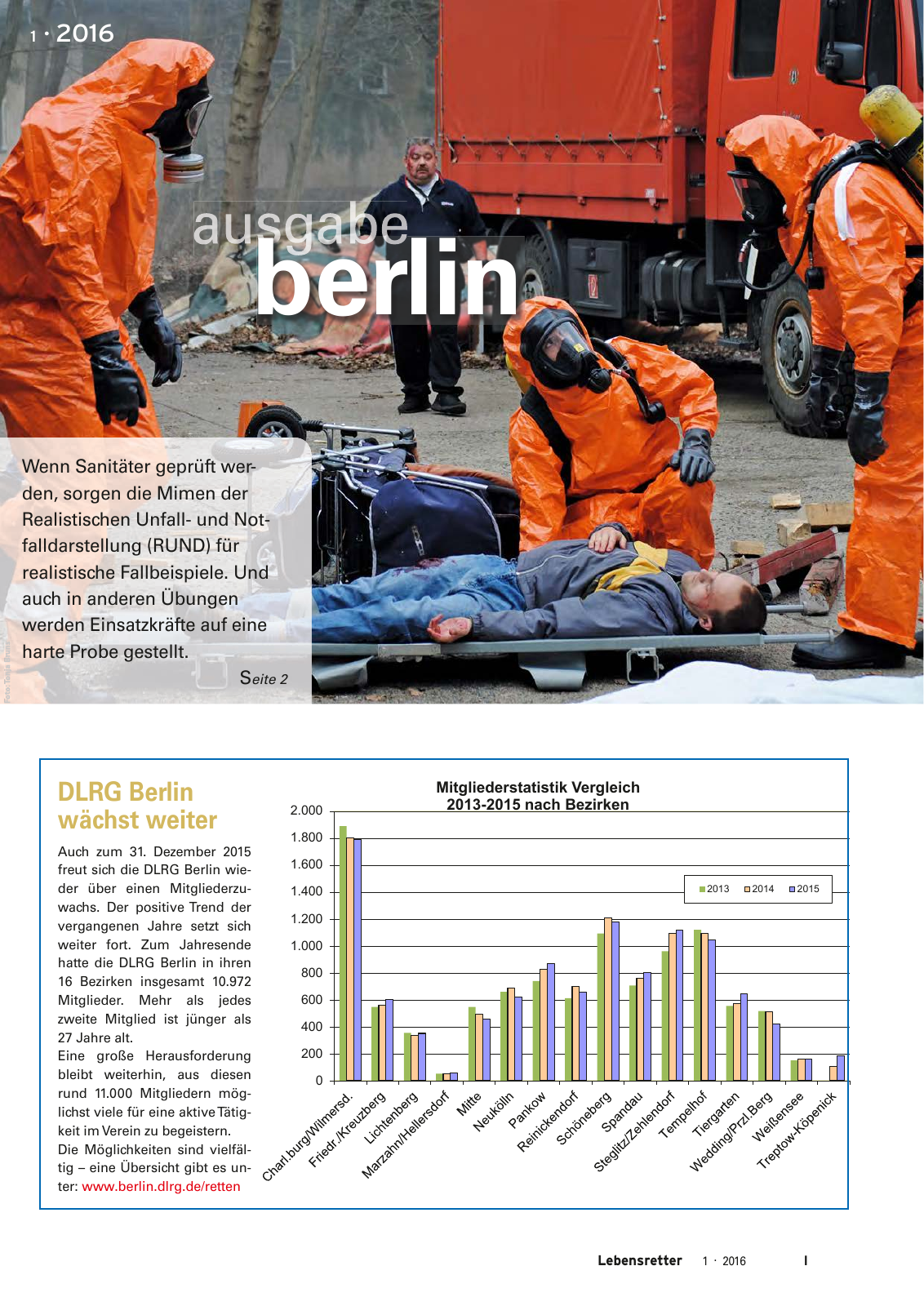 Vorschau Lebensretter 1/2016 - Regionalausgabe Berlin Seite 3
