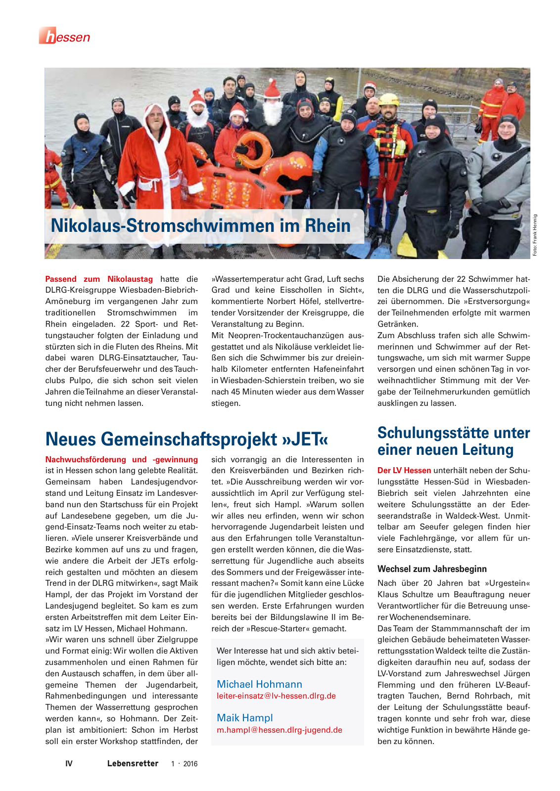 Vorschau Lebensretter 1/2016 - Regionalausgabe Hessen Seite 6