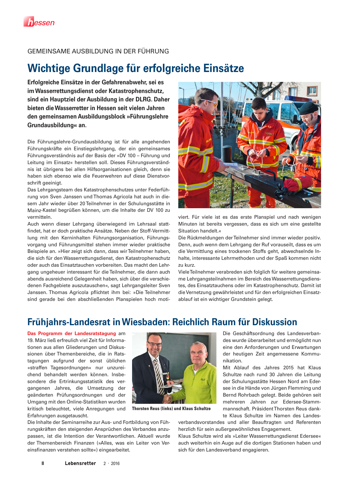 Vorschau Lebensretter 2/2016 - Regionalausgabe Hessen Seite 4