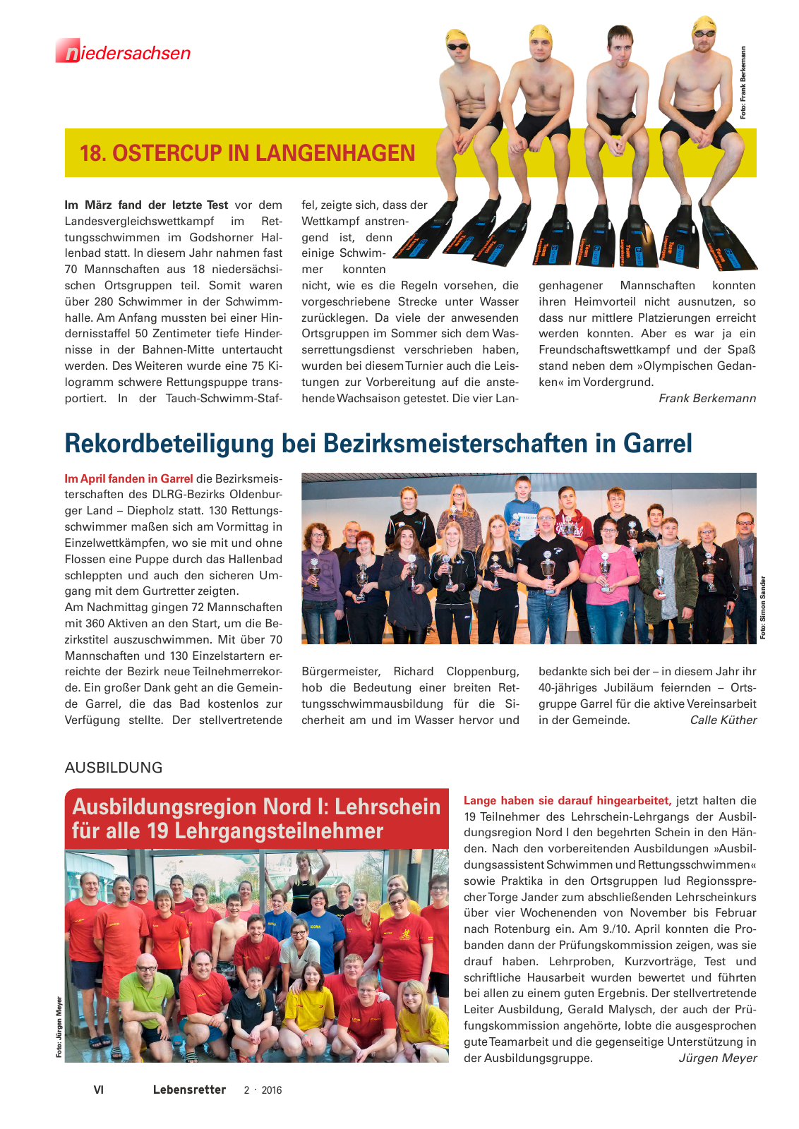 Vorschau Lebensretter 2/2016 - Regionalausgabe Niedersachsen Seite 8