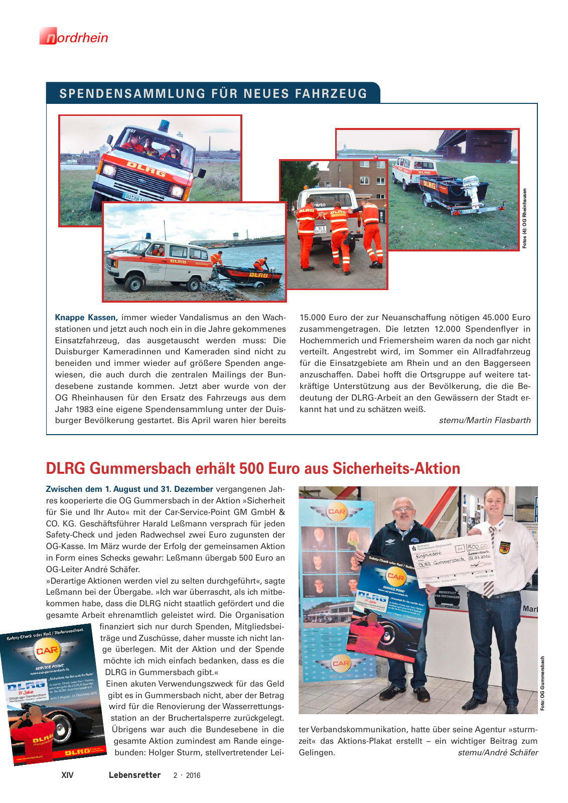 Vorschau Lebensretter 2/2016 - Regionalausgabe Nordrhein Seite 16
