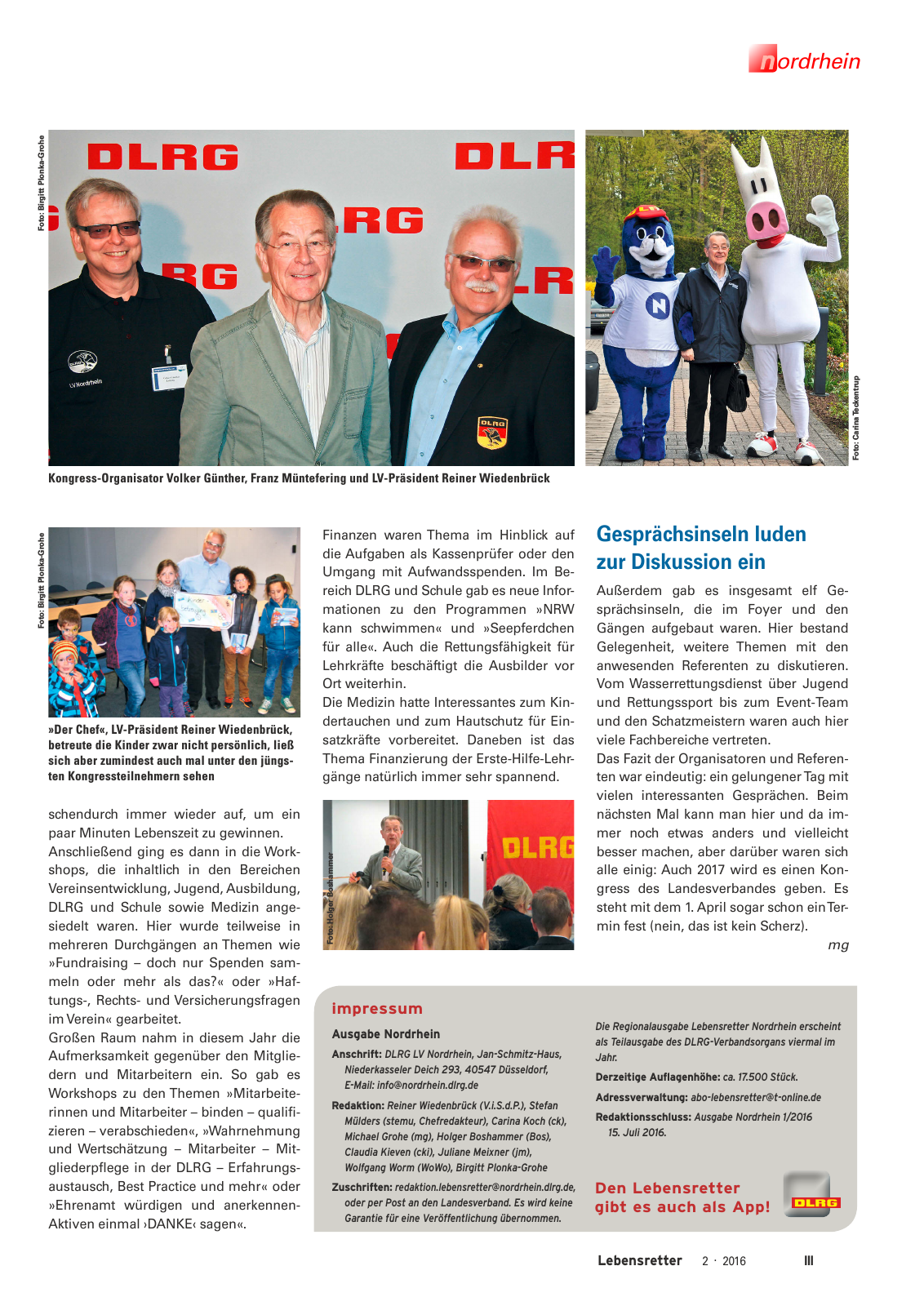 Vorschau Lebensretter 2/2016 - Regionalausgabe Nordrhein Seite 5