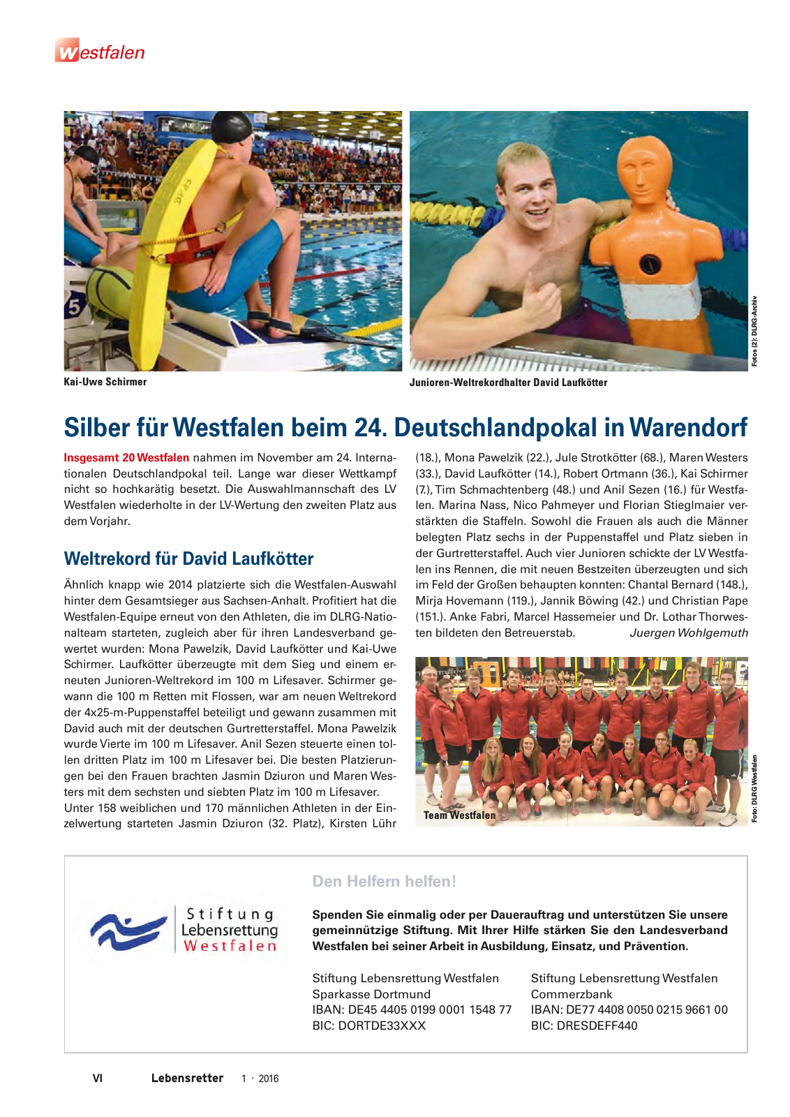 Vorschau Lebensretter 1/2016 - Regionalausgabe Westfalen Seite 8