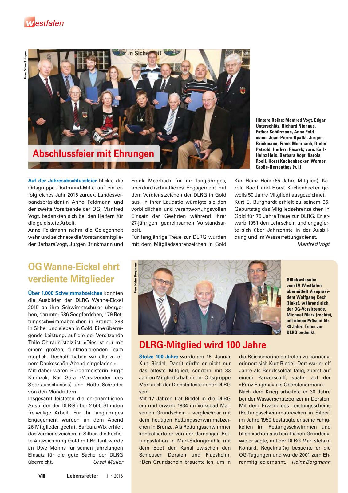 Vorschau Lebensretter 1/2016 - Regionalausgabe Westfalen Seite 10