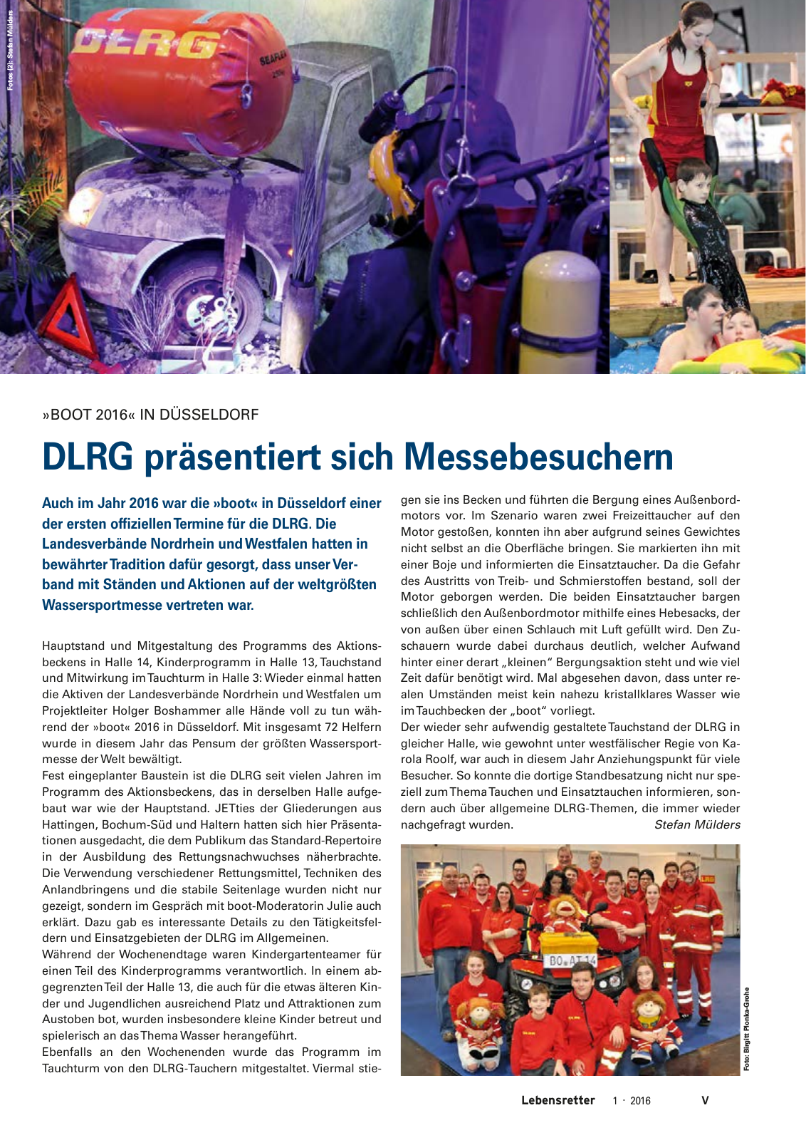 Vorschau Lebensretter 1/2016 - Regionalausgabe Westfalen Seite 7