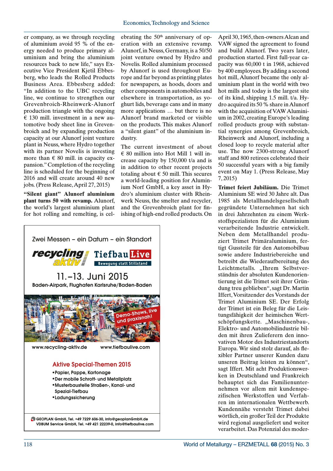 Vorschau World of Metallurgy 3/2015 Seite 12