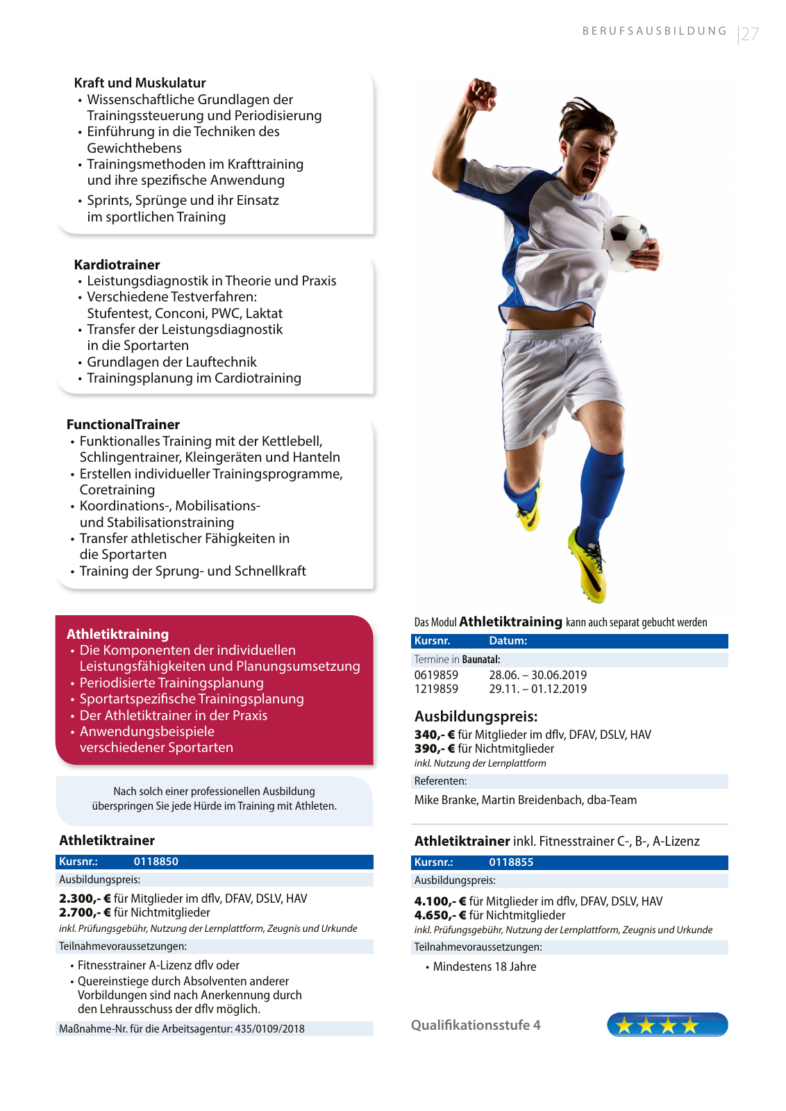 Vorschau DFLV // Ausbildungsprogramm 2019 Seite 27