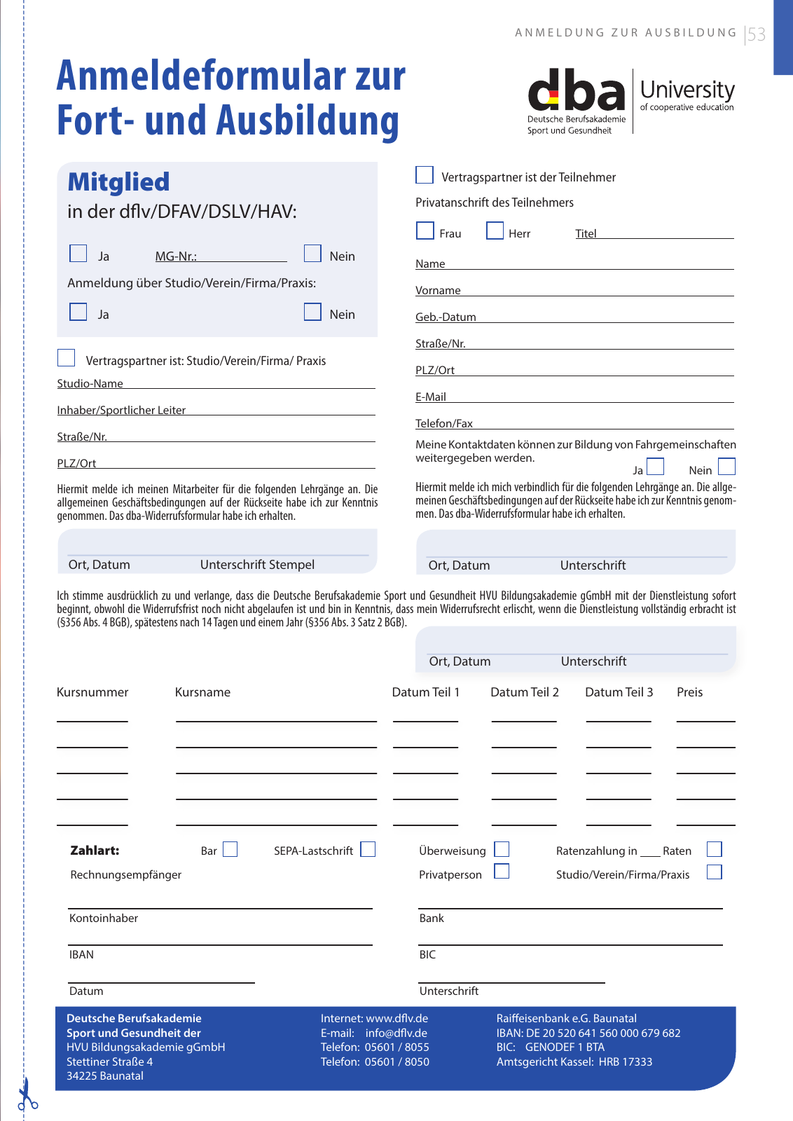 Vorschau DFLV // Ausbildungsprogramm 2020 Seite 53