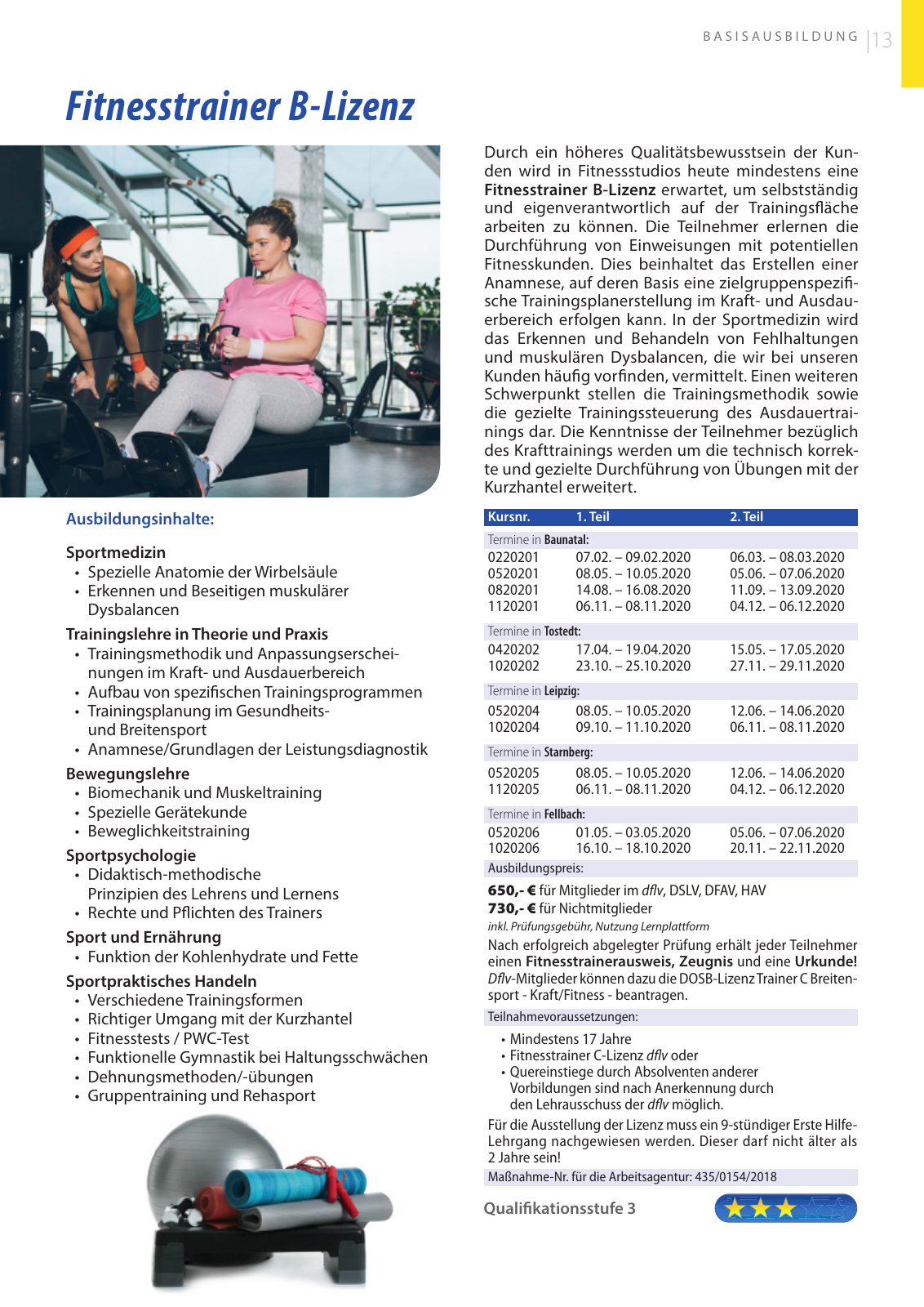 Vorschau DFLV // Ausbildungsprogramm 2020 Seite 13