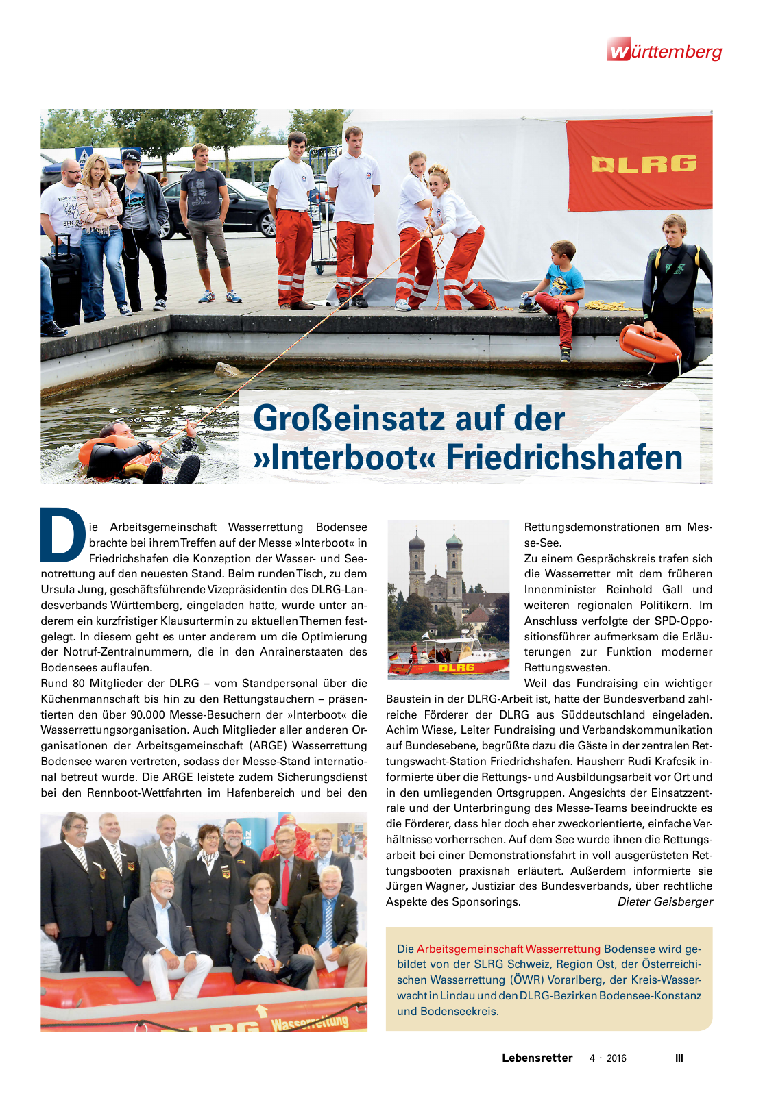 Vorschau Lebensretter 4/2016 - Regionalausgabe Württemberg Seite 5