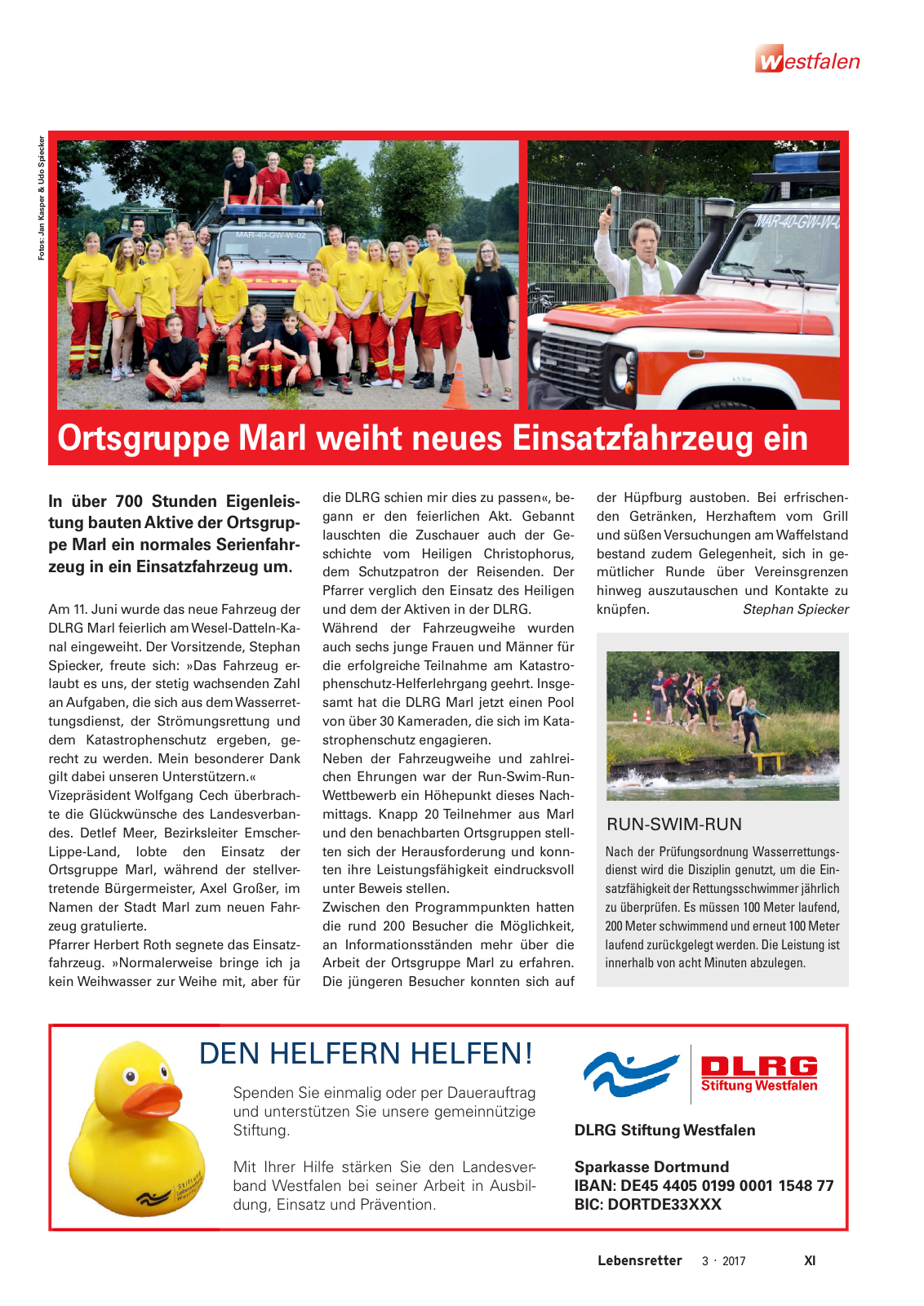 Vorschau Lebensretter 3/2017 - Regionalausgabe Westfalen Seite 13