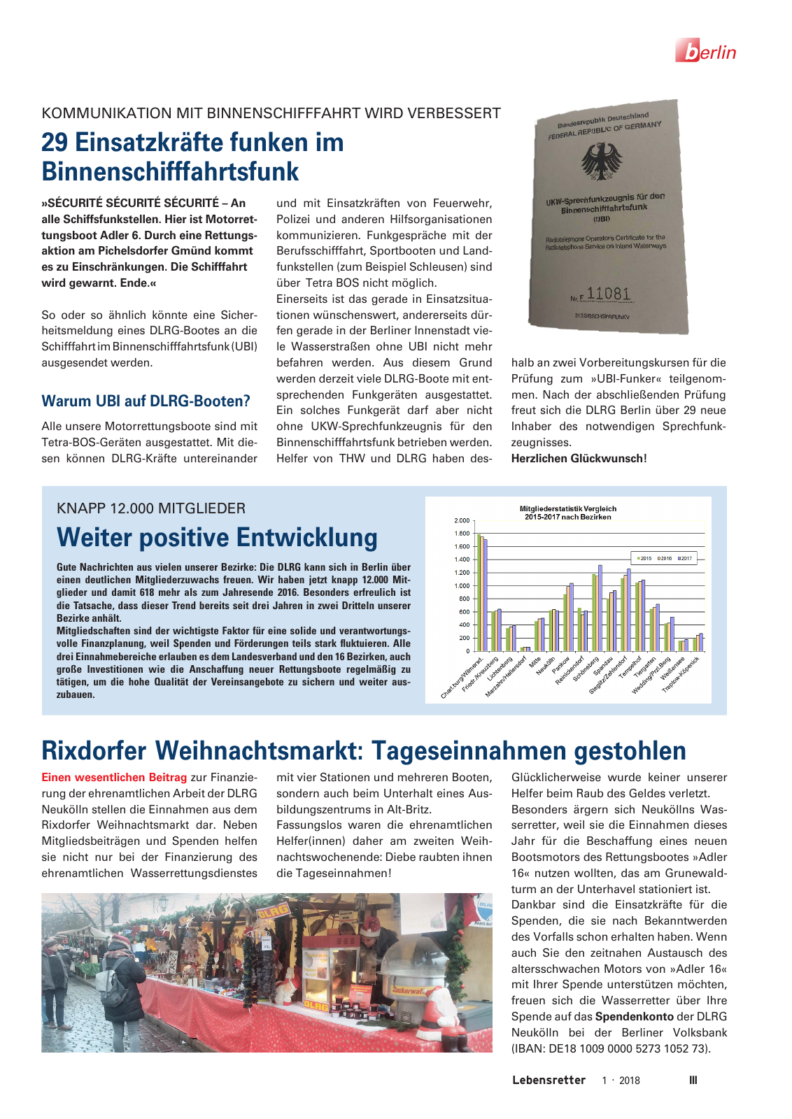 Vorschau Lebensretter 1/2018 - Regionalausgabe Berlin Seite 5