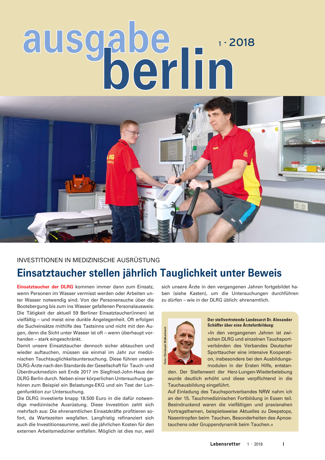 Vorschau Lebensretter 1/2018 - Regionalausgabe Berlin Seite 3
