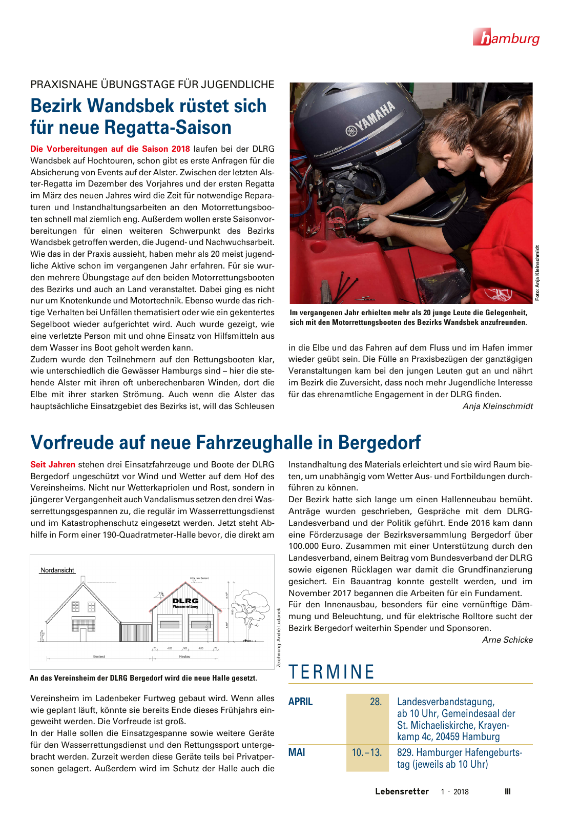 Vorschau Lebensretter 1/2018 - Regionalausgabe Hamburg Seite 5