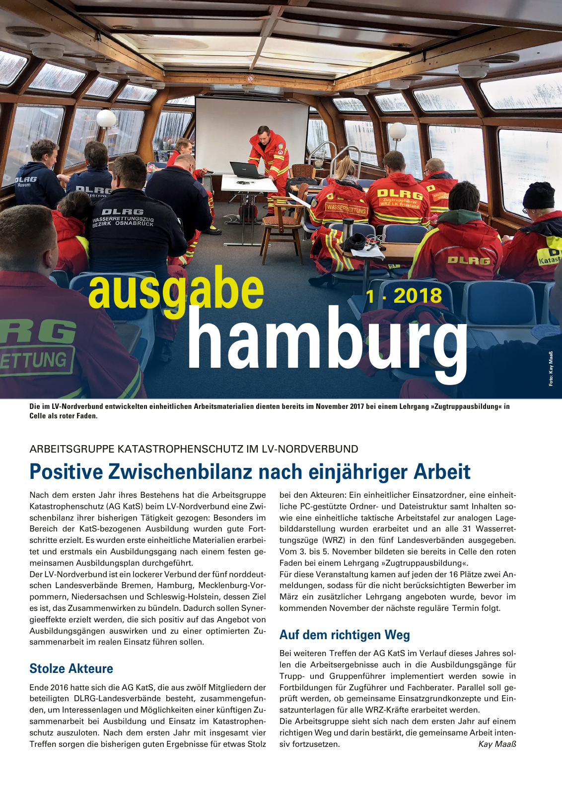 Vorschau Lebensretter 1/2018 - Regionalausgabe Hamburg Seite 3