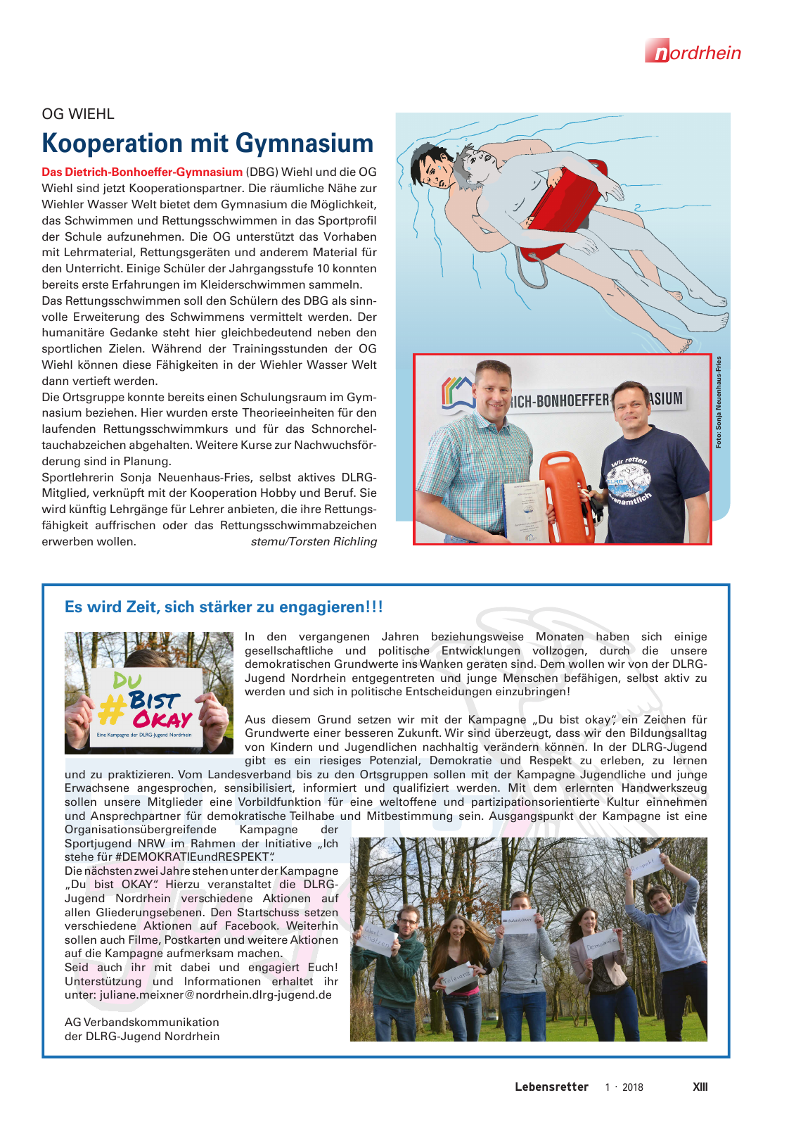 Vorschau Lebensretter 1/2018 - Regionalausgabe Nordrhein Seite 15