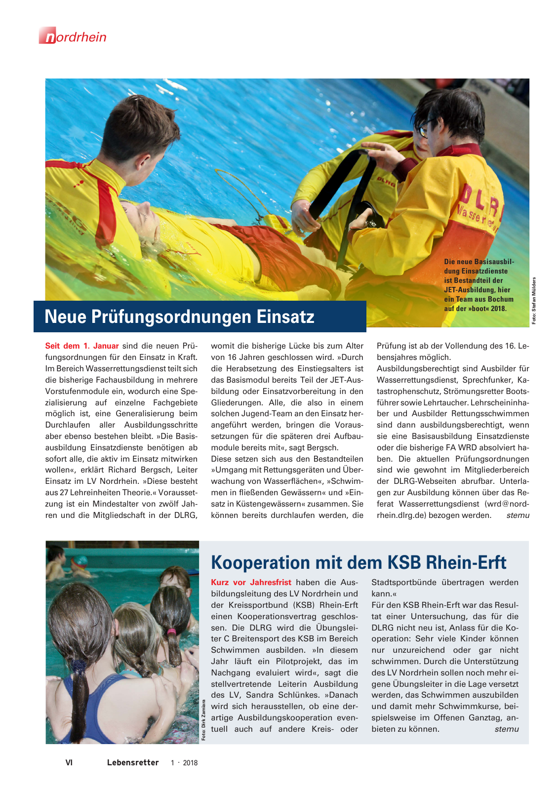 Vorschau Lebensretter 1/2018 - Regionalausgabe Nordrhein Seite 8