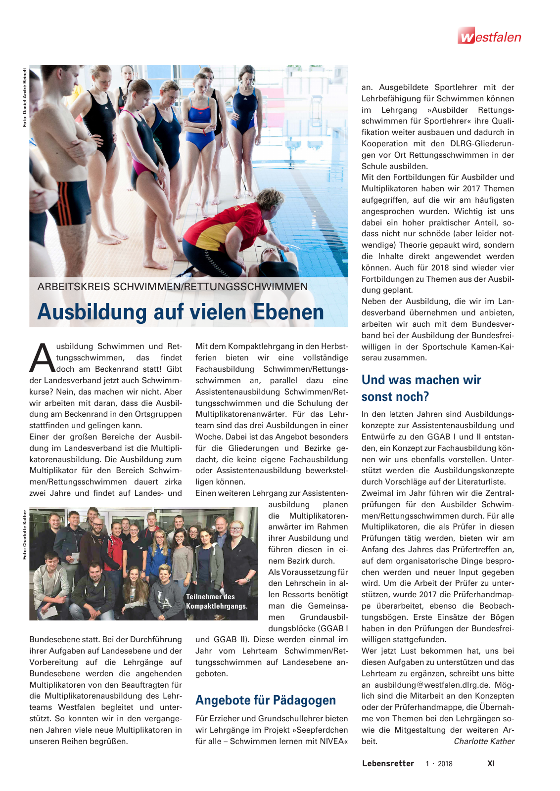 Vorschau Lebensretter 1/2018 - Regionalausgabe Westfalen Seite 13