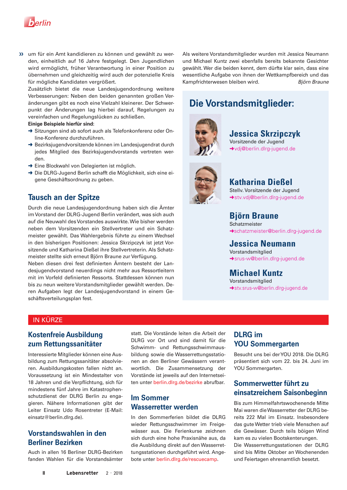 Vorschau Lebensretter 2/2018 - Regionalausgabe Berlin Seite 4
