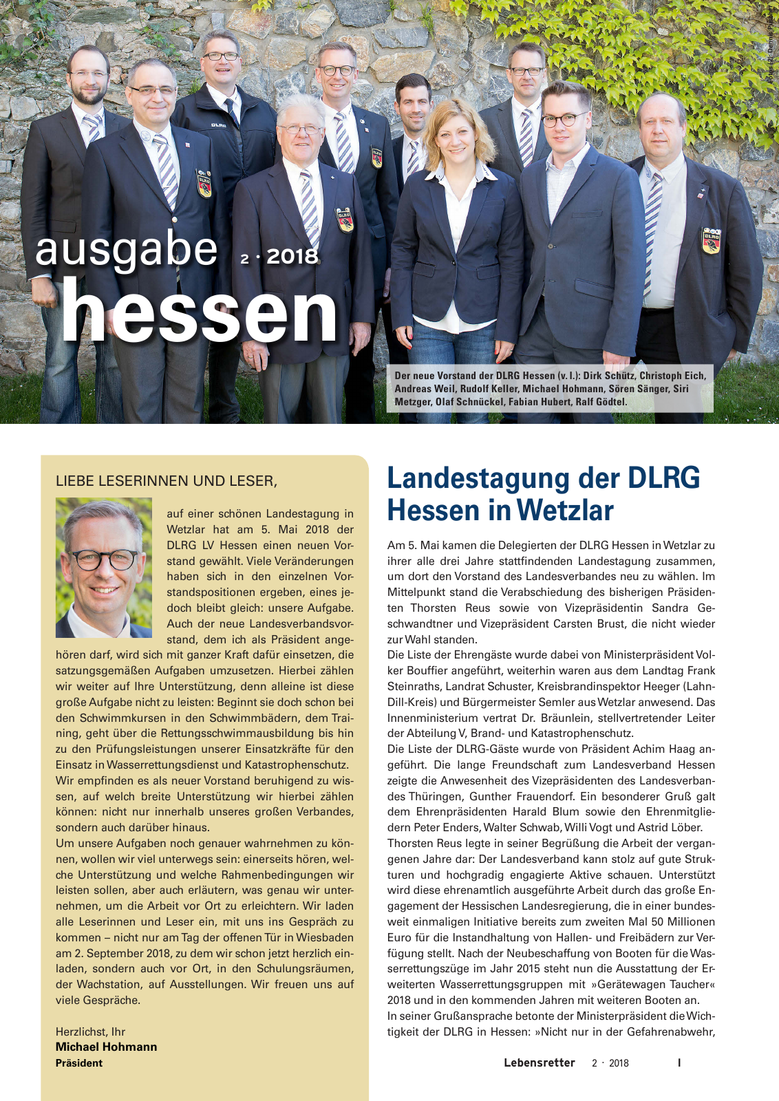 Vorschau Lebensretter 2/2018 - Regionalausgabe Hessen Seite 3