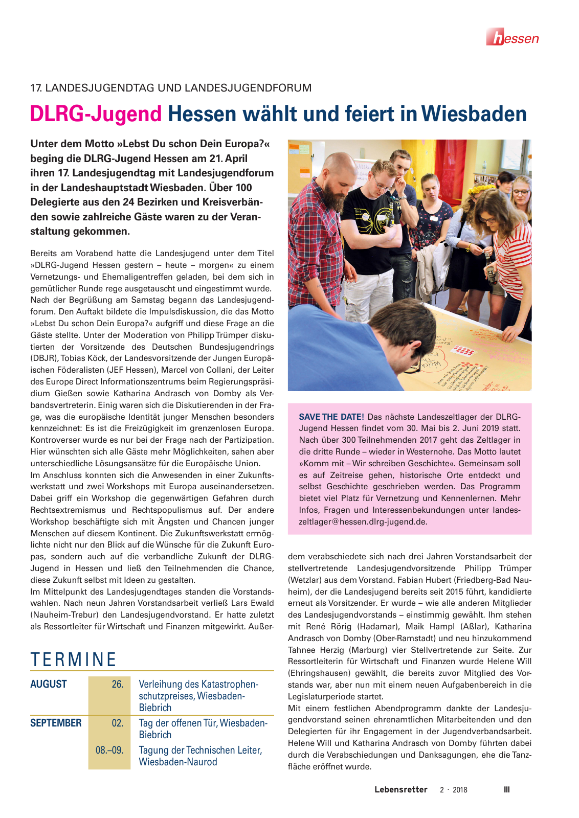 Vorschau Lebensretter 2/2018 - Regionalausgabe Hessen Seite 5