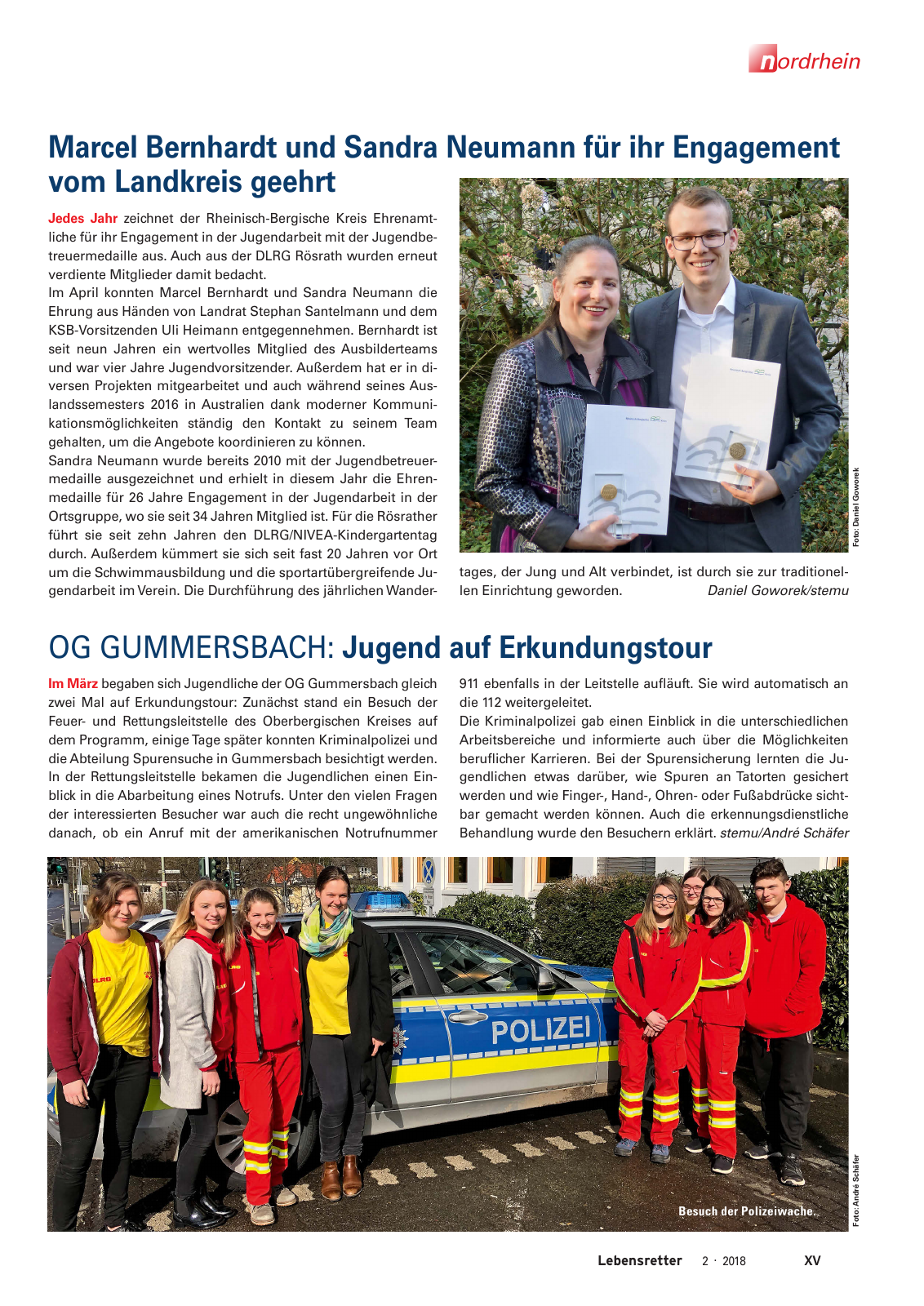 Vorschau Lebensretter 2/2018 - Regionalausgabe Nordrhein Seite 17
