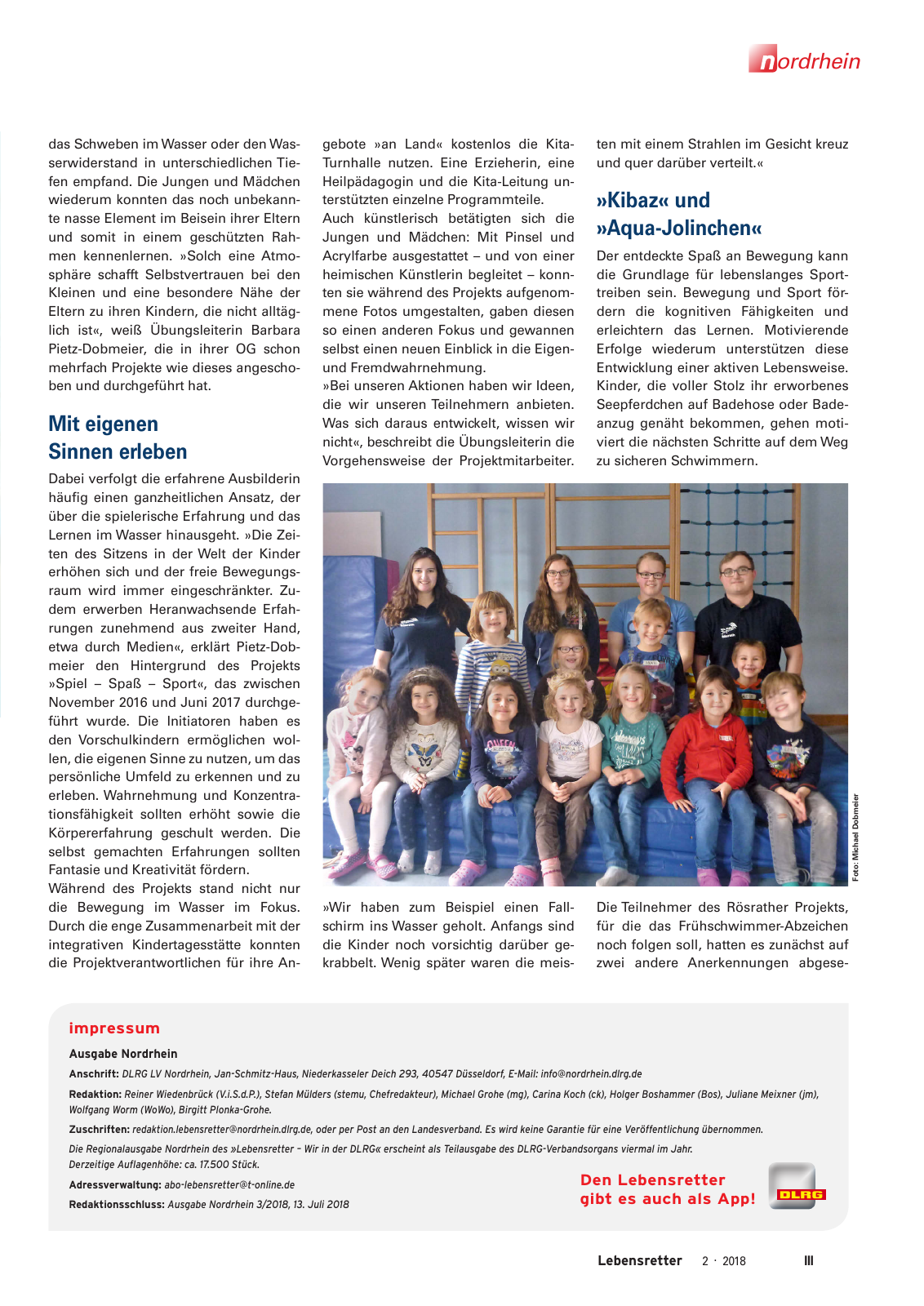 Vorschau Lebensretter 2/2018 - Regionalausgabe Nordrhein Seite 5
