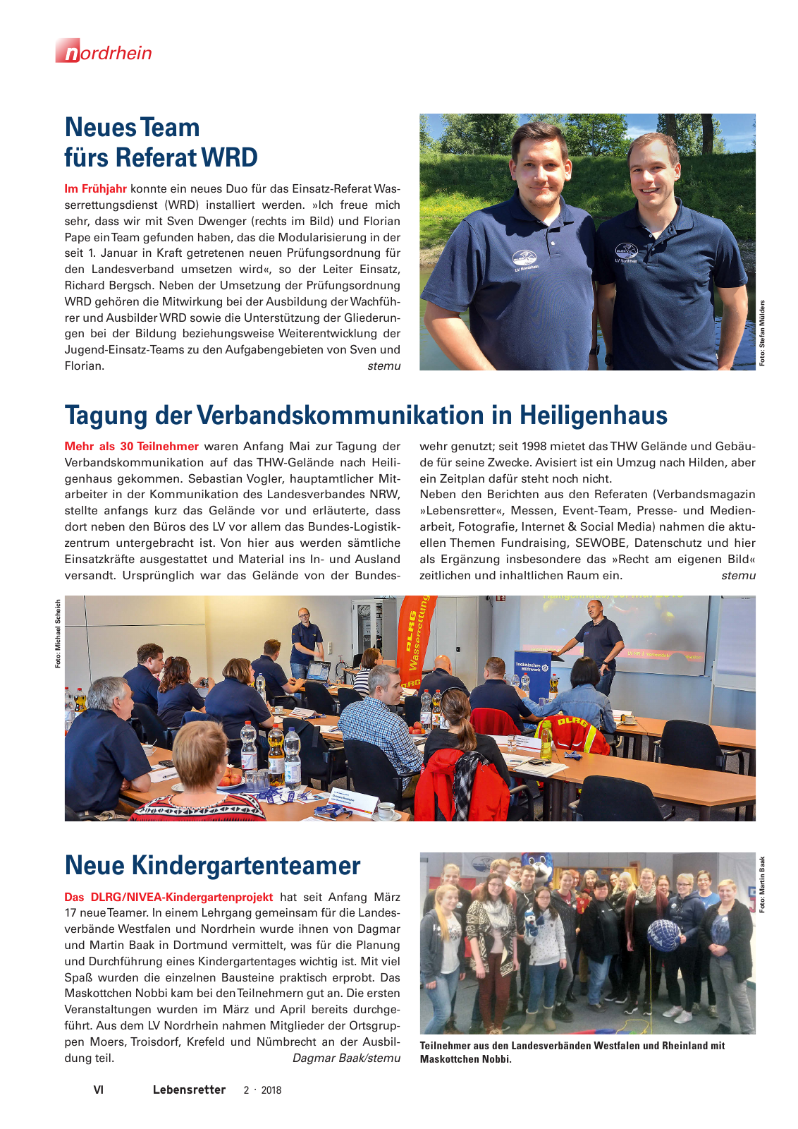Vorschau Lebensretter 2/2018 - Regionalausgabe Nordrhein Seite 8