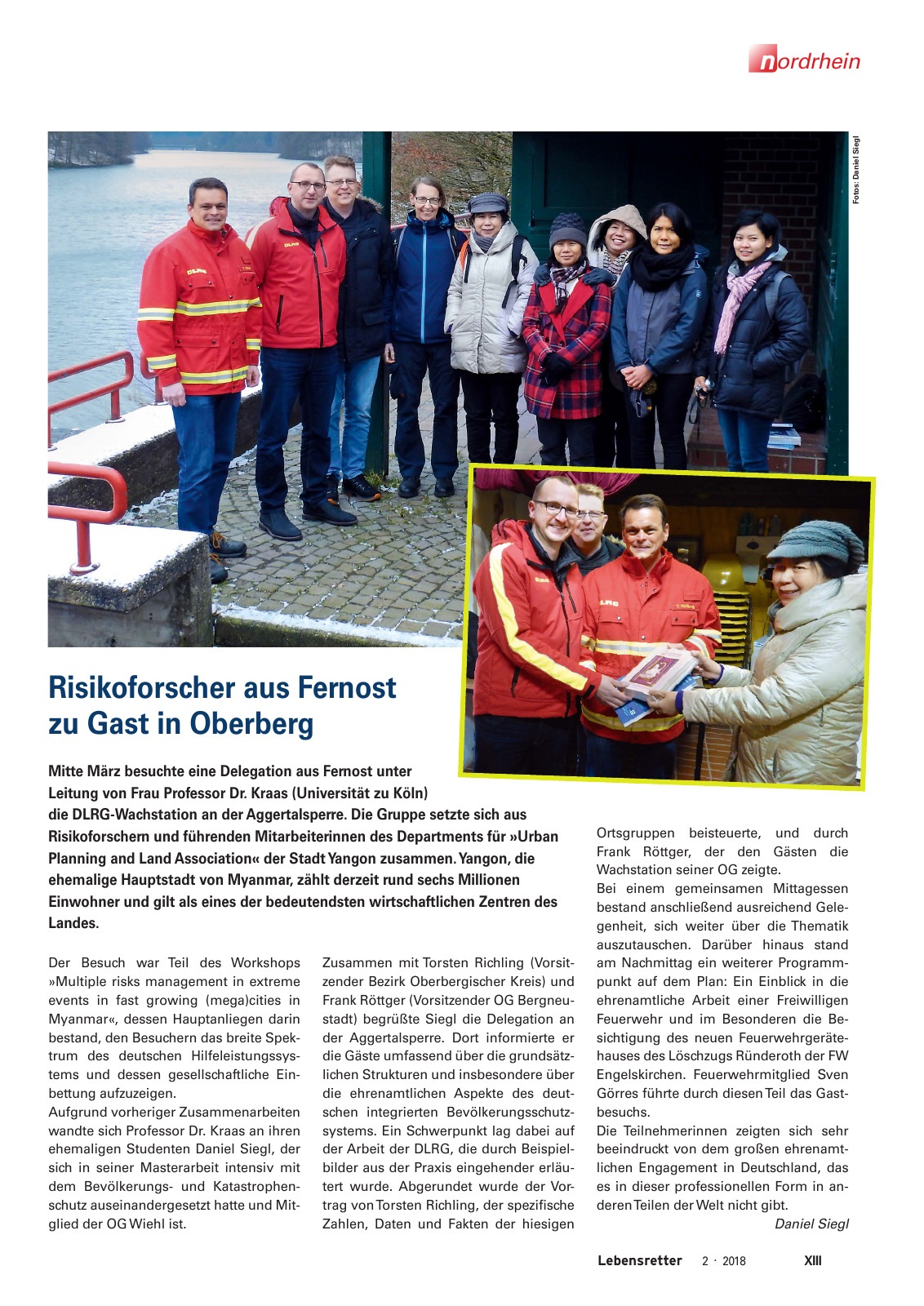 Vorschau Lebensretter 2/2018 - Regionalausgabe Nordrhein Seite 15