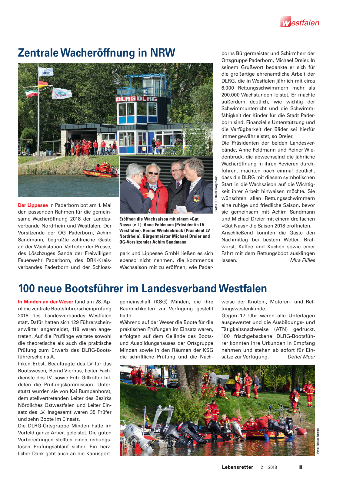 Vorschau Lebensretter 2/2018 - Regionalausgabe Westfalen Seite 5