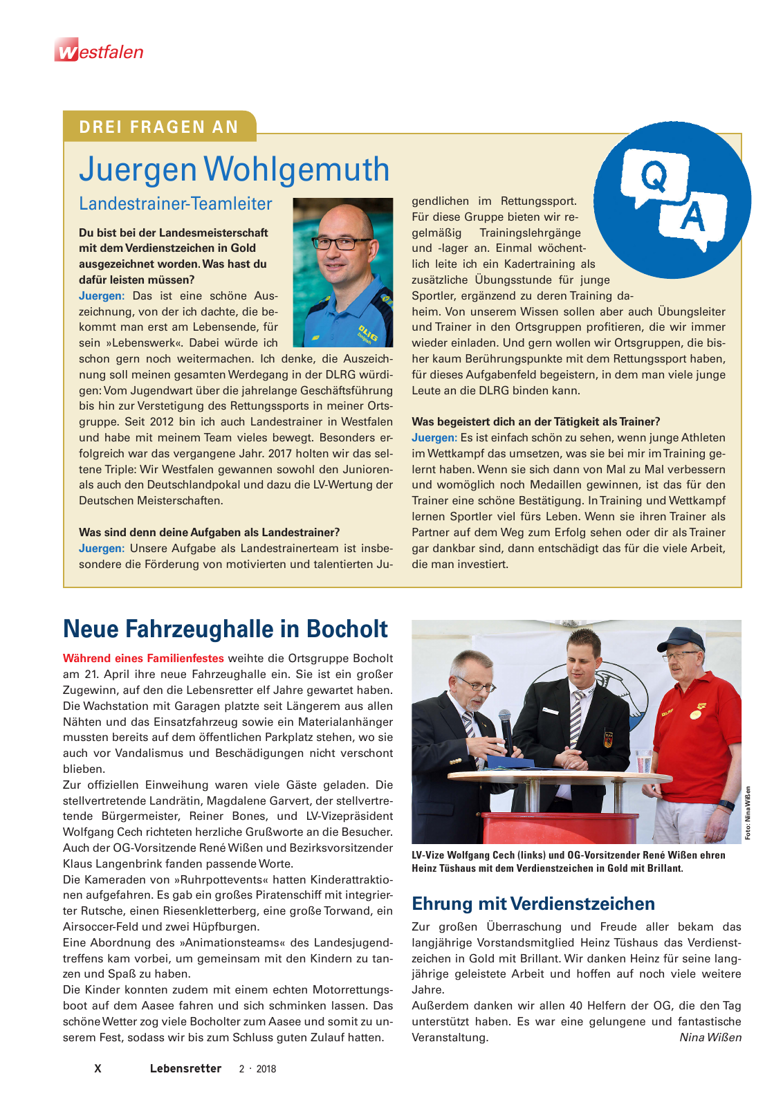 Vorschau Lebensretter 2/2018 - Regionalausgabe Westfalen Seite 12