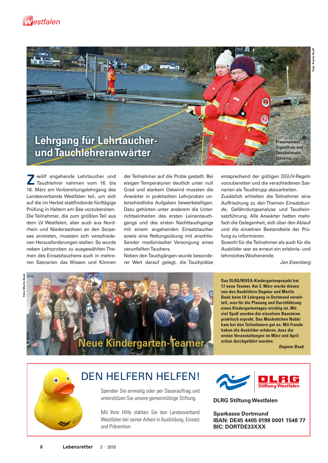 Vorschau Lebensretter 2/2018 - Regionalausgabe Westfalen Seite 4