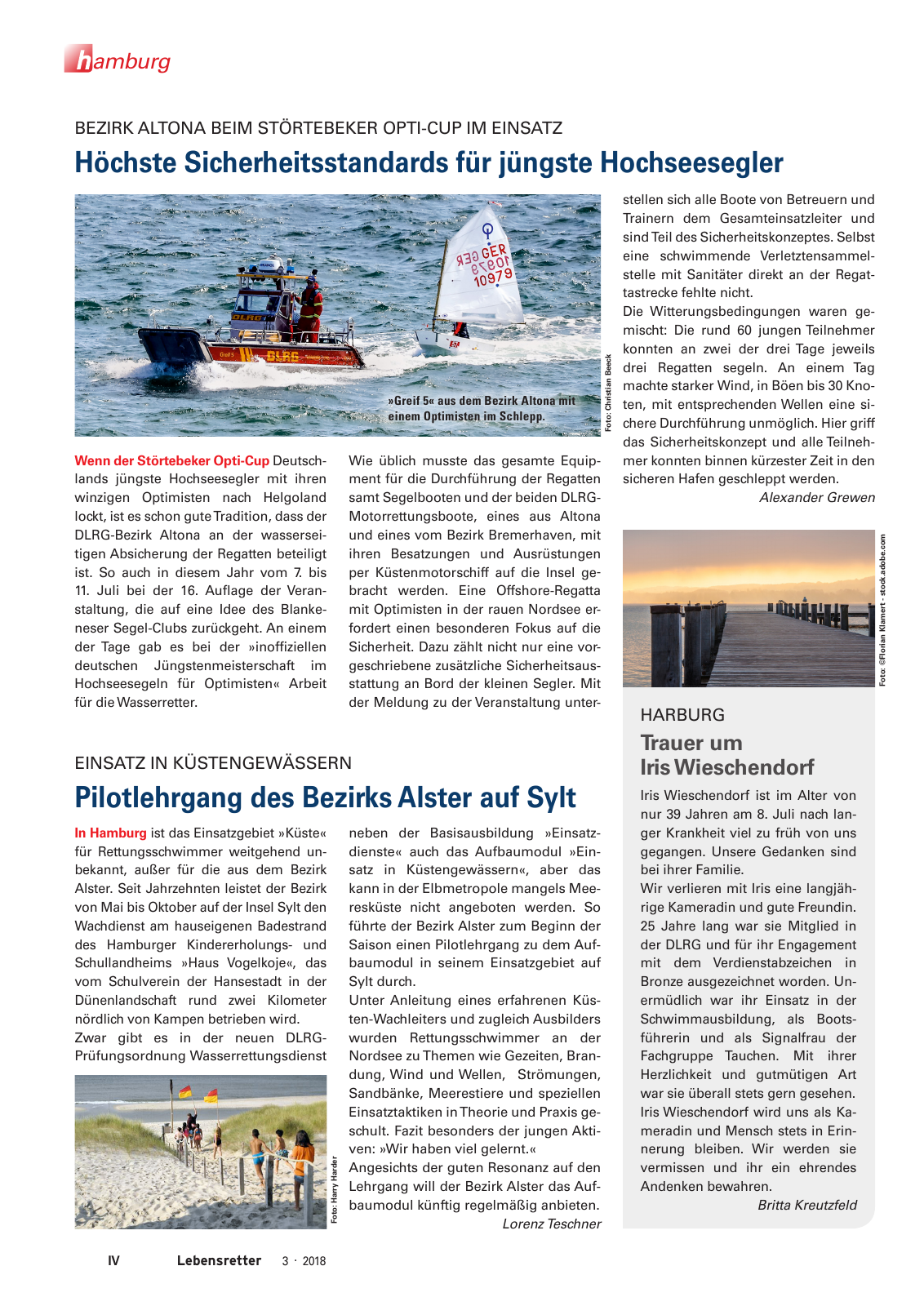 Vorschau Lebensretter 3/2018 - Regionalausgabe Hamburg Seite 6
